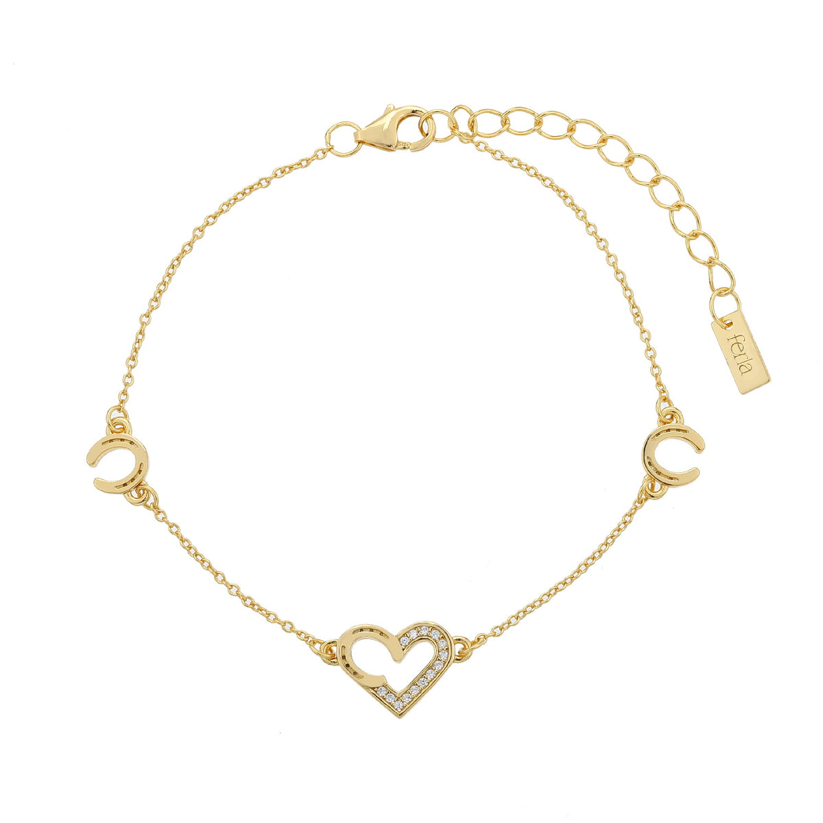 BRACCIALE FERRO ZIRCONI GOLD