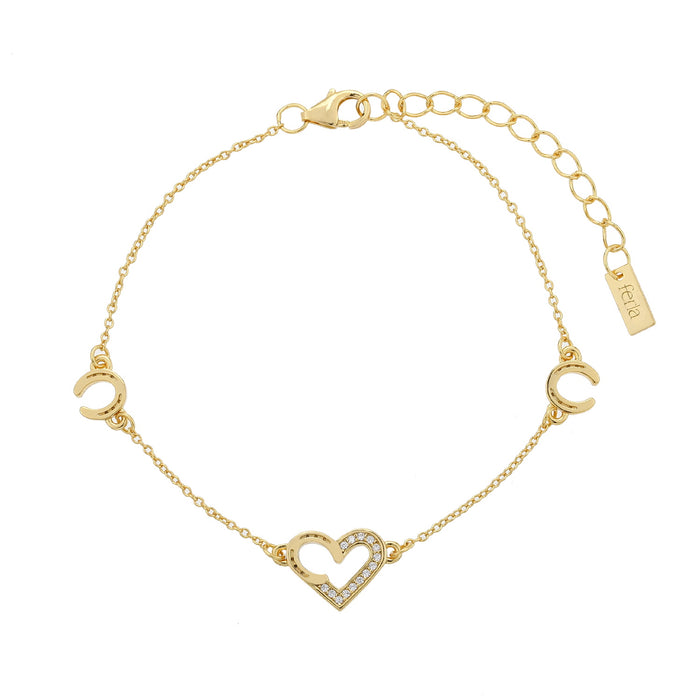 BRACCIALE FERRO ZIRCONI GOLD