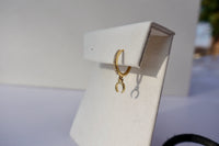 COPPIA HOOP ZIRCONI GOLD