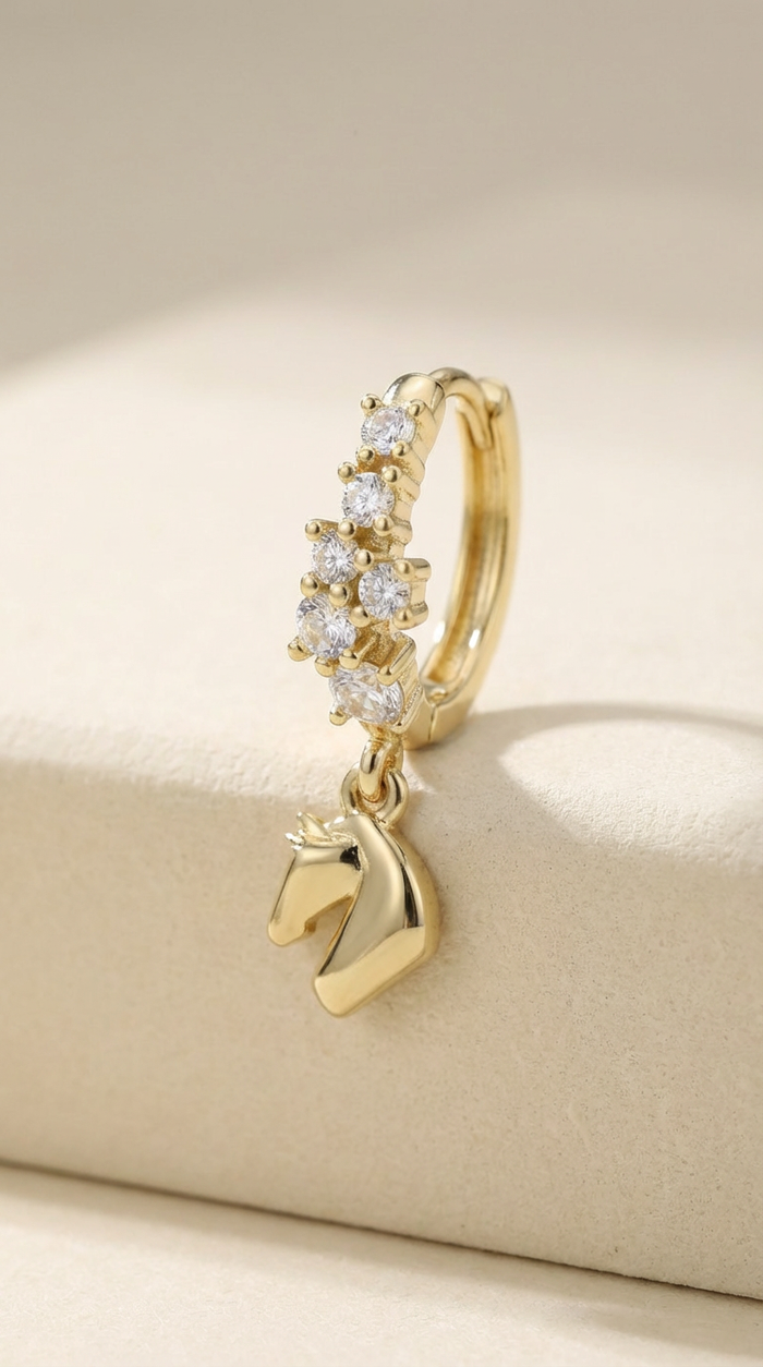 COPPIA HOOP ASTRALE GOLD
