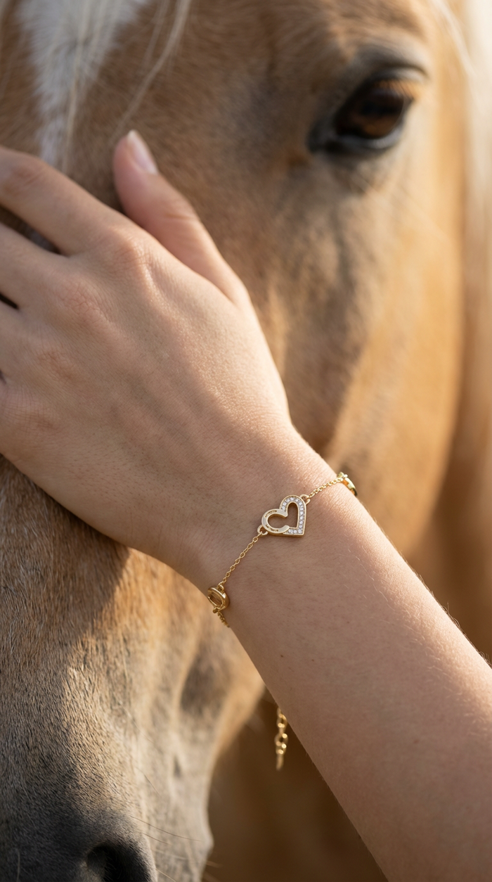 BRACCIALE FERRO ZIRCONI GOLD