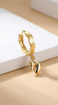 HOOP CUORI  PEGASO GOLD